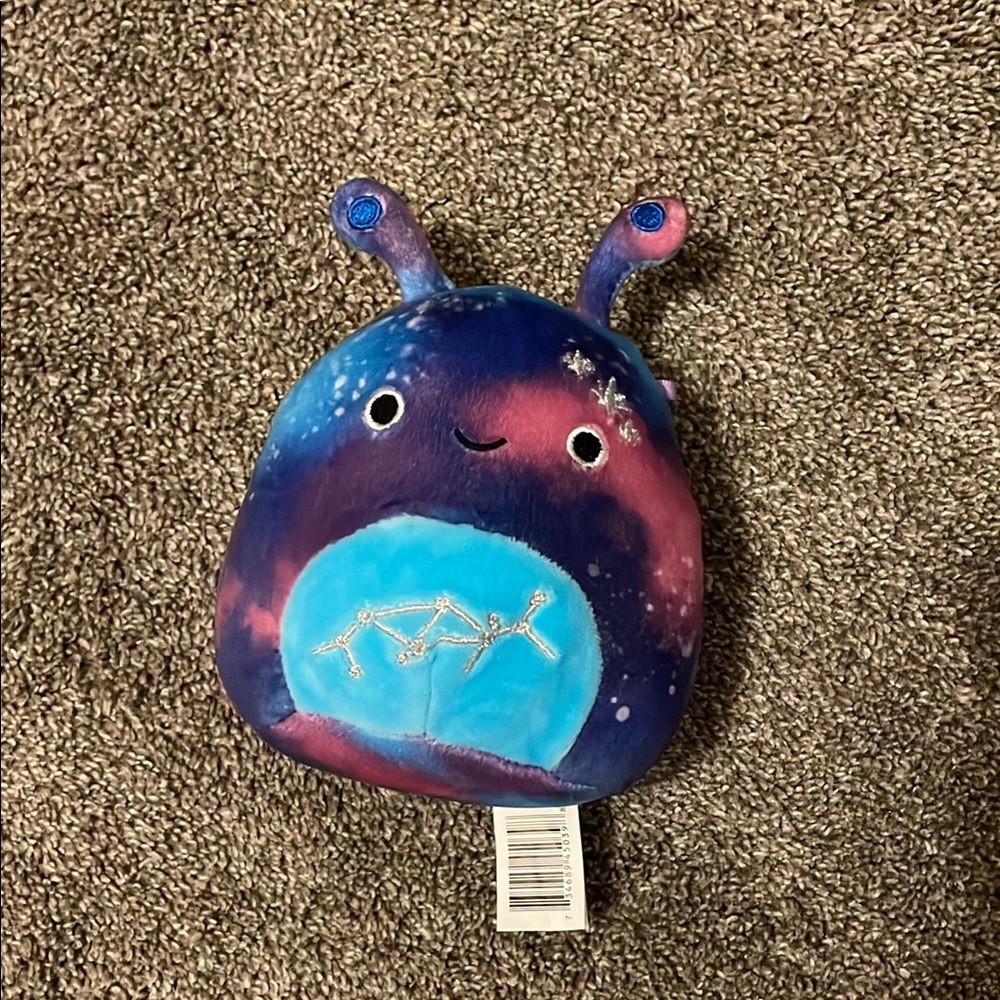 Squishmallows Galaxy Snail Plush - Blue and Pink